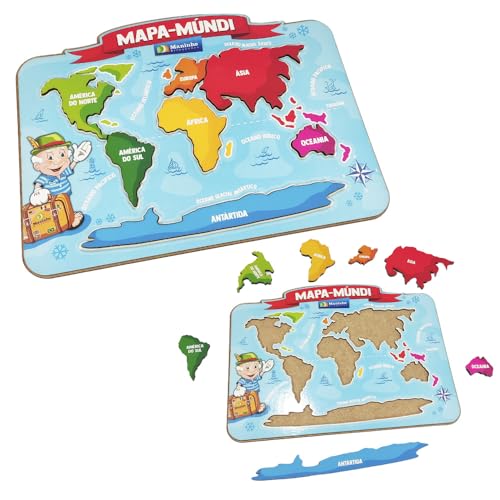 Quebra-cabeças de Mapas (Brasil ou Mundo)