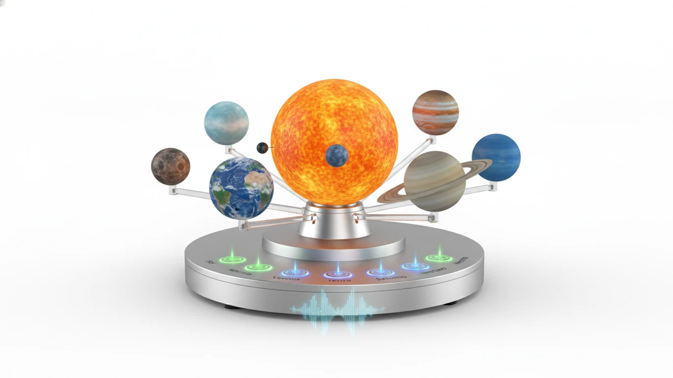 Sistema Solar Interativo com Luzes e Sons