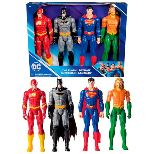 Sunny Figuras de Ação, DC Comics, 4 Bonecos - 30 cm