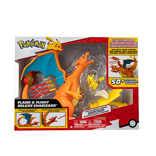 SUNNY, Pokémon, Figura De Luxo, Chama e Vôo do Charizard