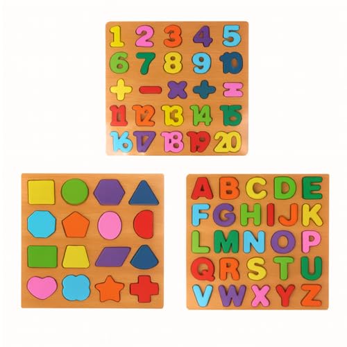 Tabuleiro Educativo 3 em 1 Alfabeto Números e Formas Brinquedo Pedagógico
