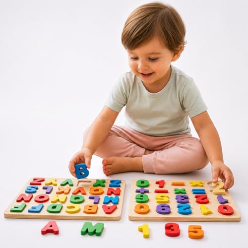 Tabuleiro Educativo Alfabeto e Números Montessori