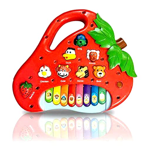 Teclado Musical Infantil Pianinho Musicas Bichos Moranguinho