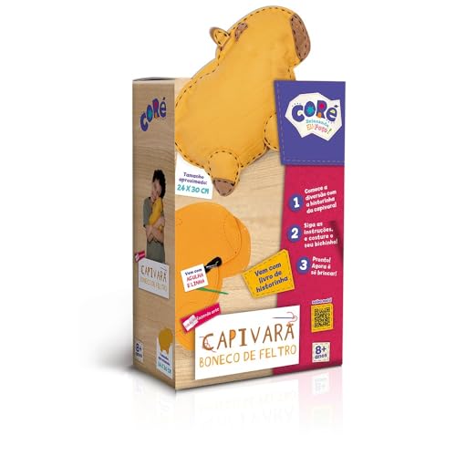 Toyster - Capivara - Boneco de Feltro - Coré