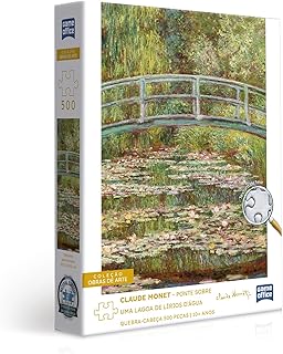 Toyster - Coleção Obras de Arte - Monet: A lagoa com lírios - Quebra-cabeça 500 peças - Game Office