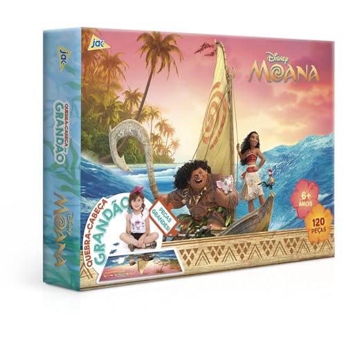 Toyster Quebra-cabeça Grandão Moana 120 Peças - Disney - JAK