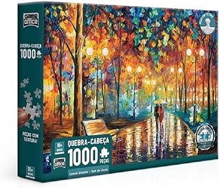 Toyster - Quebra-cabeça: Leonid Afremov - Som da Chuva - 1000 peças - Game Office