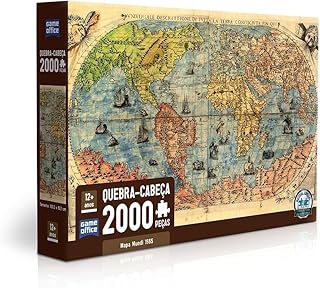 Toyster - Quebra-cabeça: Mapa Mundi 1565-2000 peças - Game Office