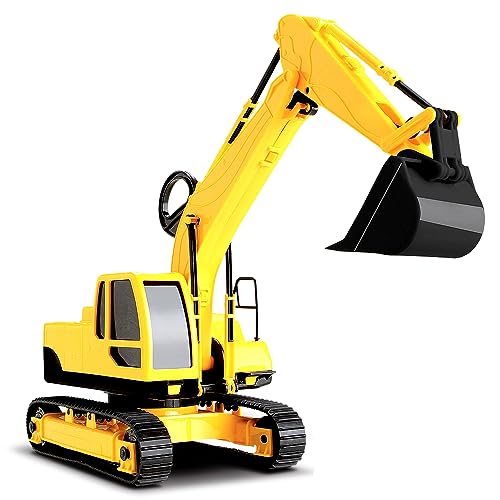 Trator Escavadeira Workers Amarelo