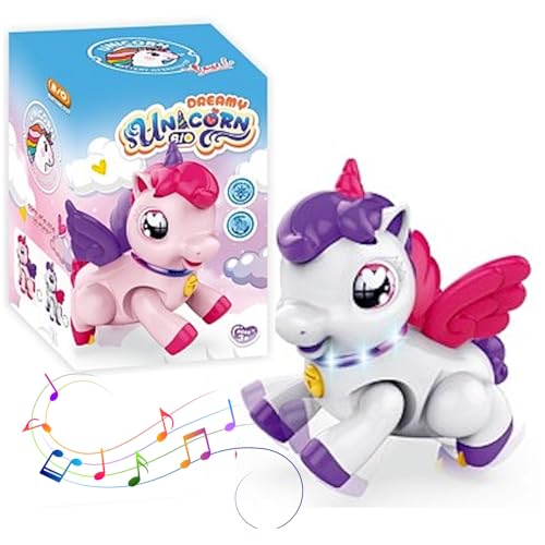 Unicórnio do Sonho Brinquedo Musical Com Asas e Luzes Poney